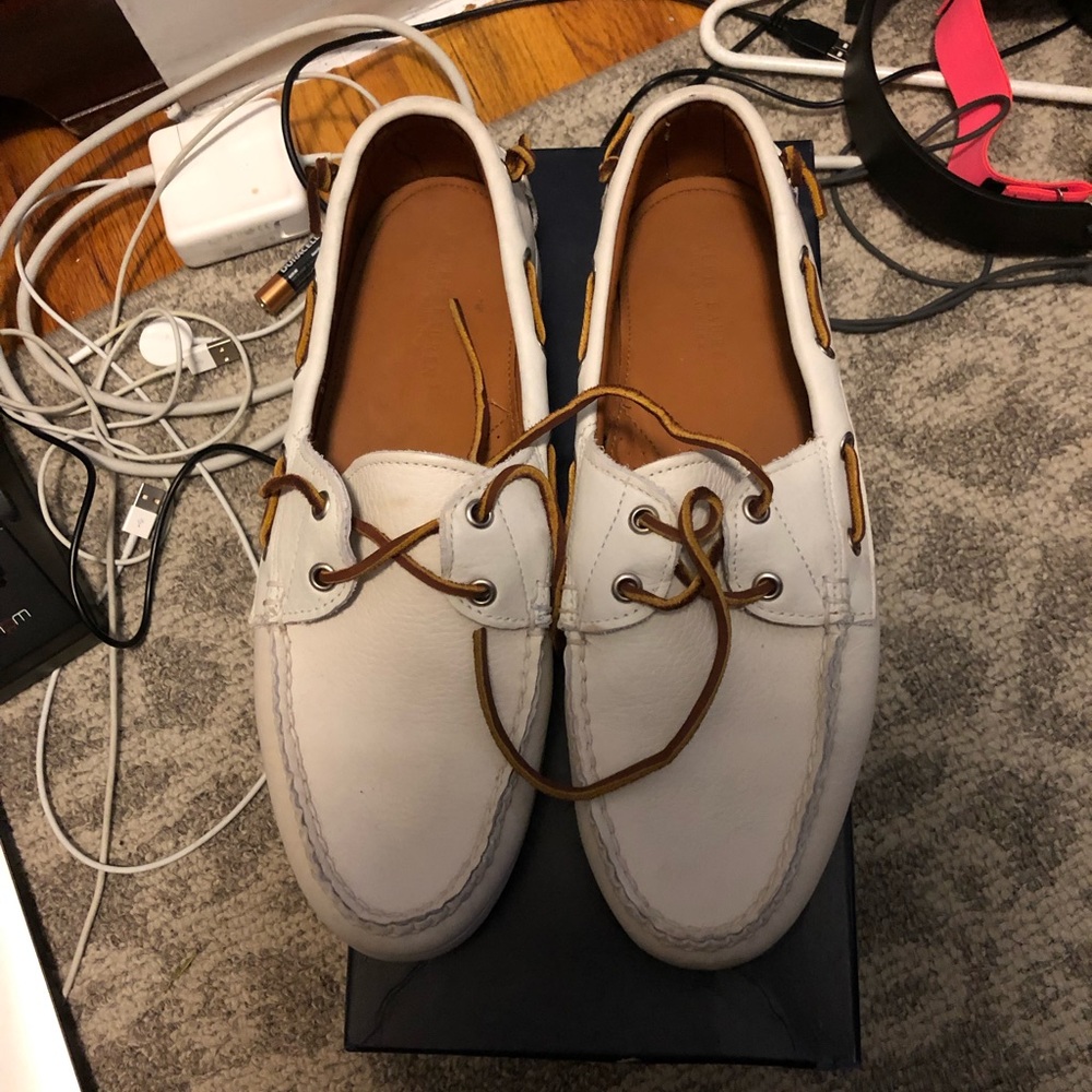 Real polo Ralph Lauren leather boat shoes